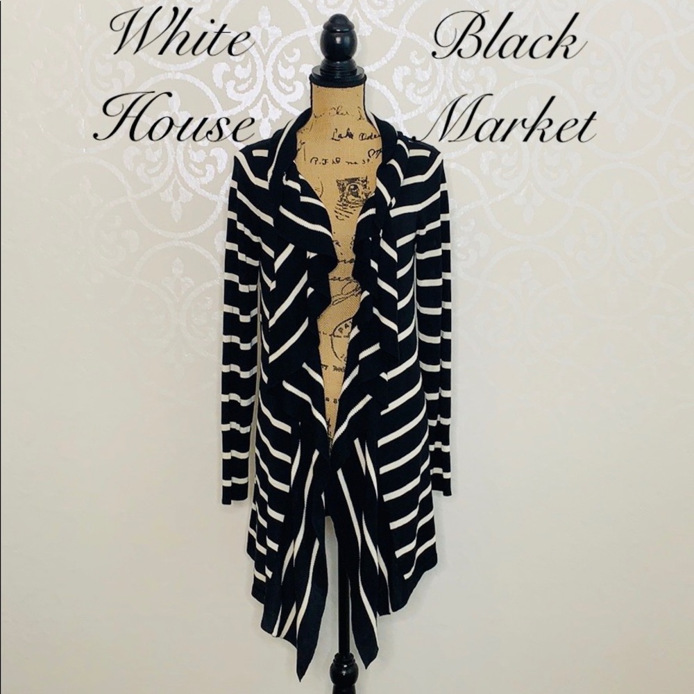 WHITE HOUSE BLACK MARKET SILK BLEND CARDIGAN